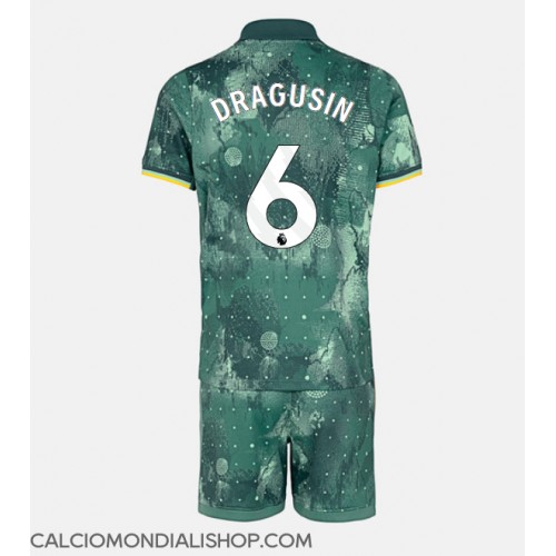 Maglie da calcio Tottenham Hotspur Radu Dragusin #6 Terza Maglia Bambino 2024-25 Manica Corta (+ Pantaloni corti)